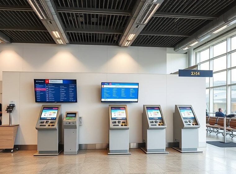 Queue call display in a bank branch